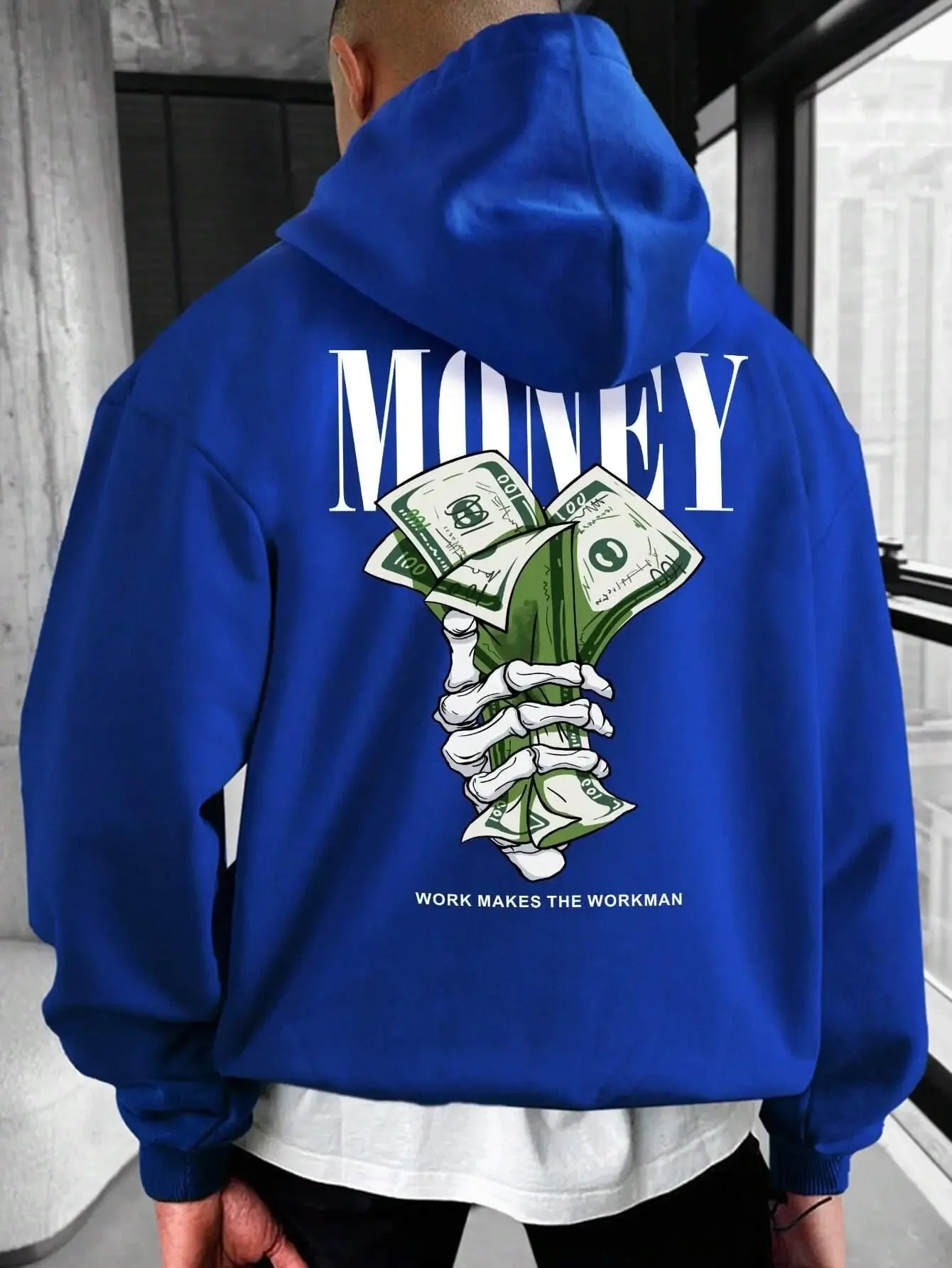 Herren Hoodie mit Street Money Druck
