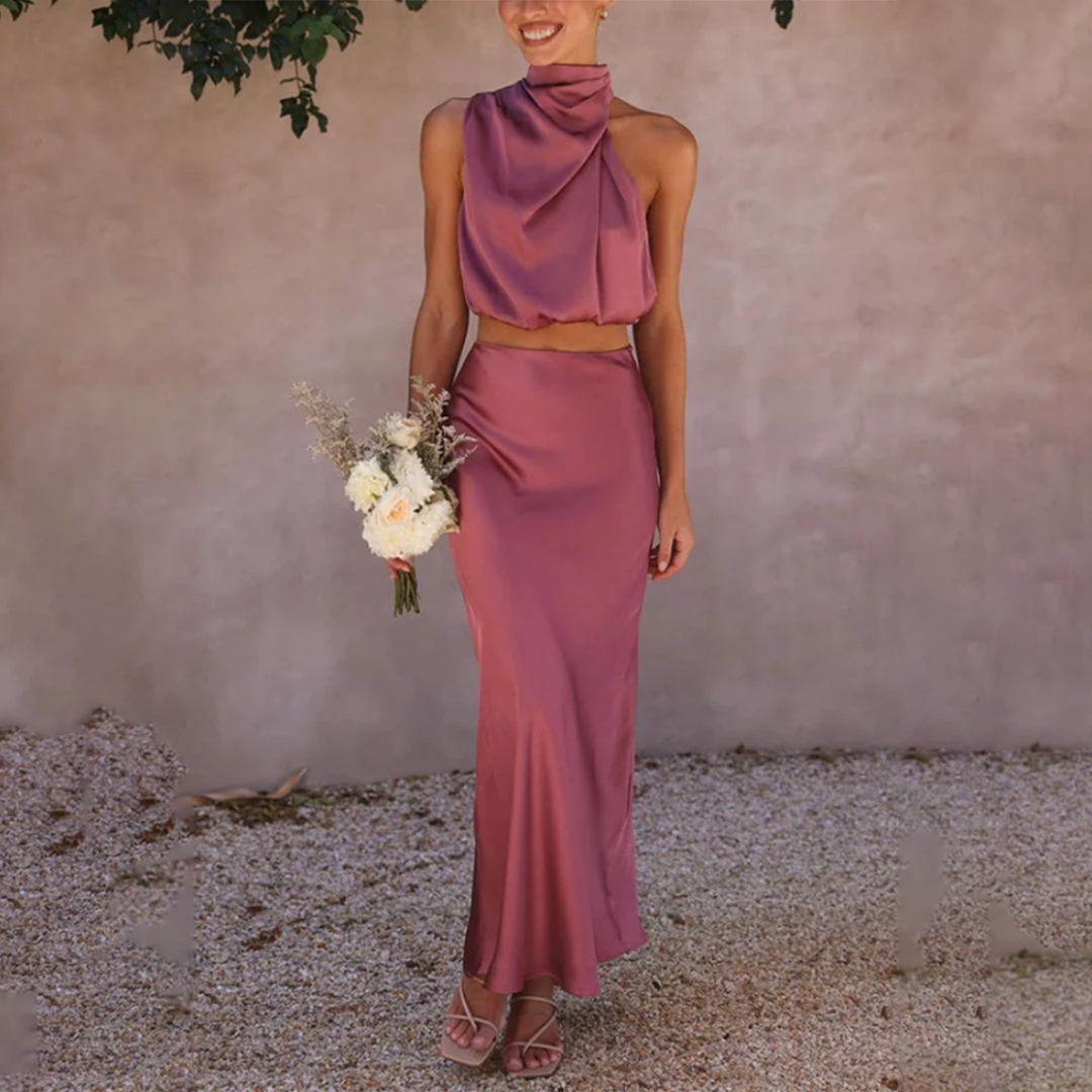 Variant image for Damen Maxirock Schwarz Größe M Polyester Eleganter Schnitt für Feste-17