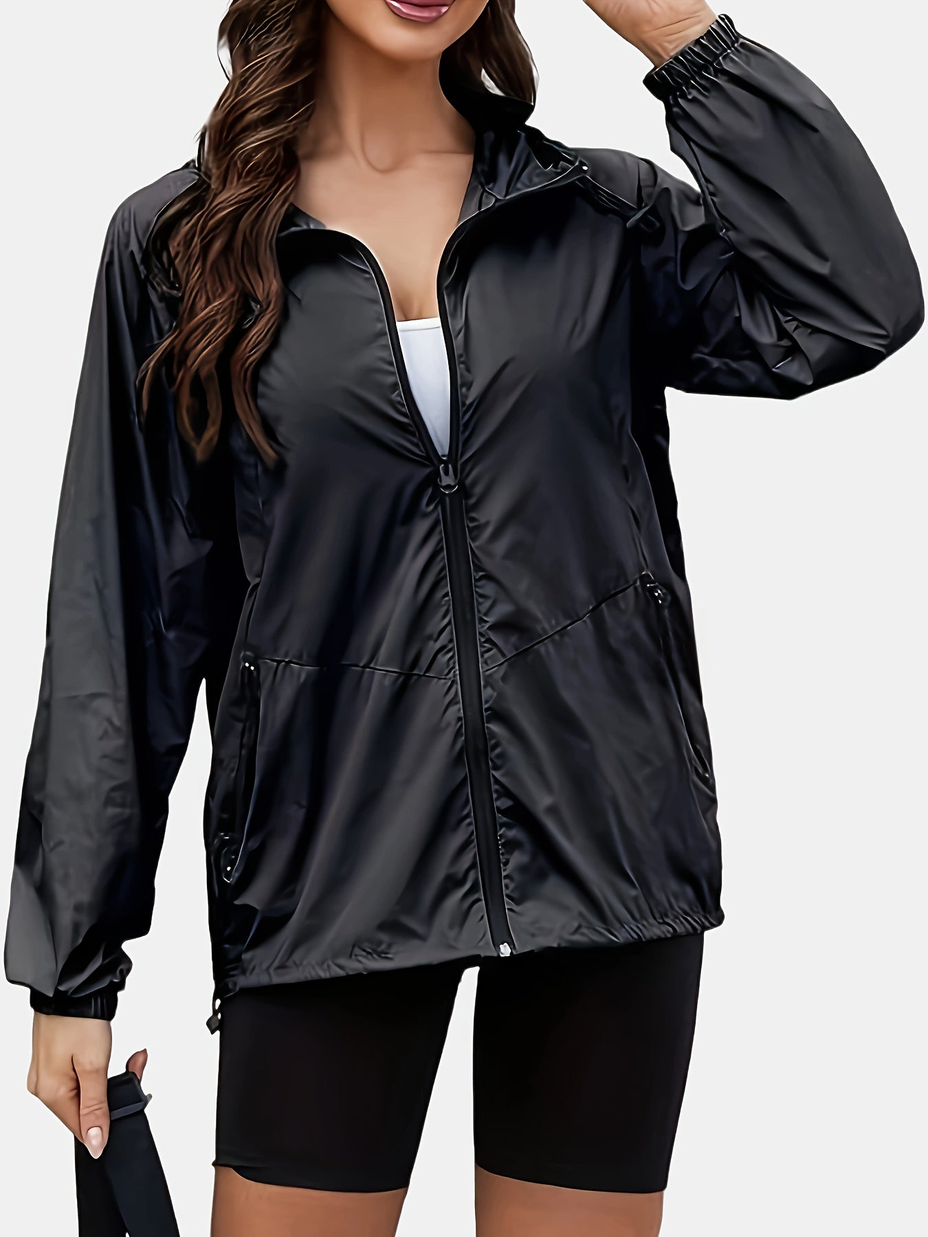 Windjacke mit Kapuze für Aktive Frauen