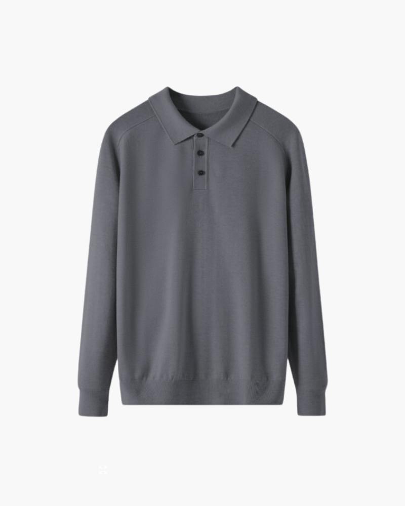 Polo shirt men long sleeve