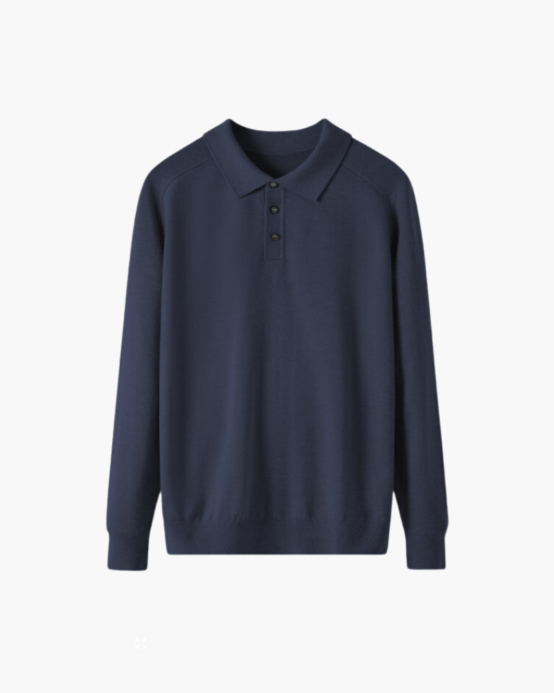 Polo shirt men long sleeve