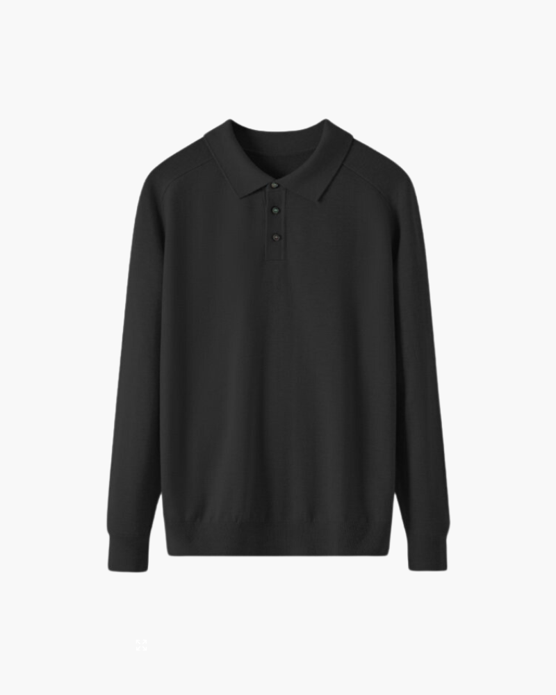 Polo shirt men long sleeve