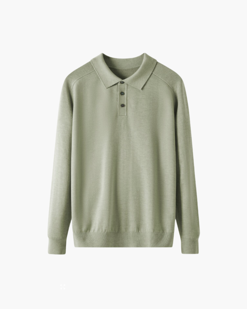 Polo shirt men long sleeve