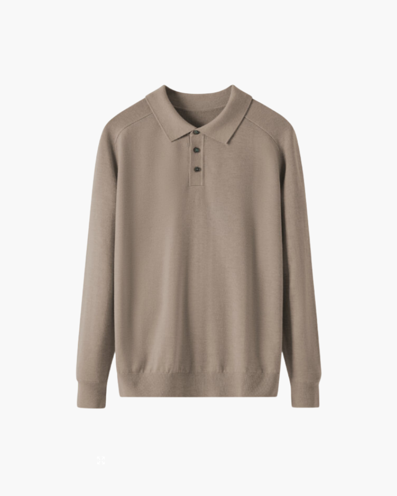 Polo shirt men long sleeve