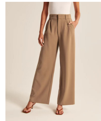 Kelly | Elegante pantaloni di stoffa da donna con gamba larga per occasioni formali