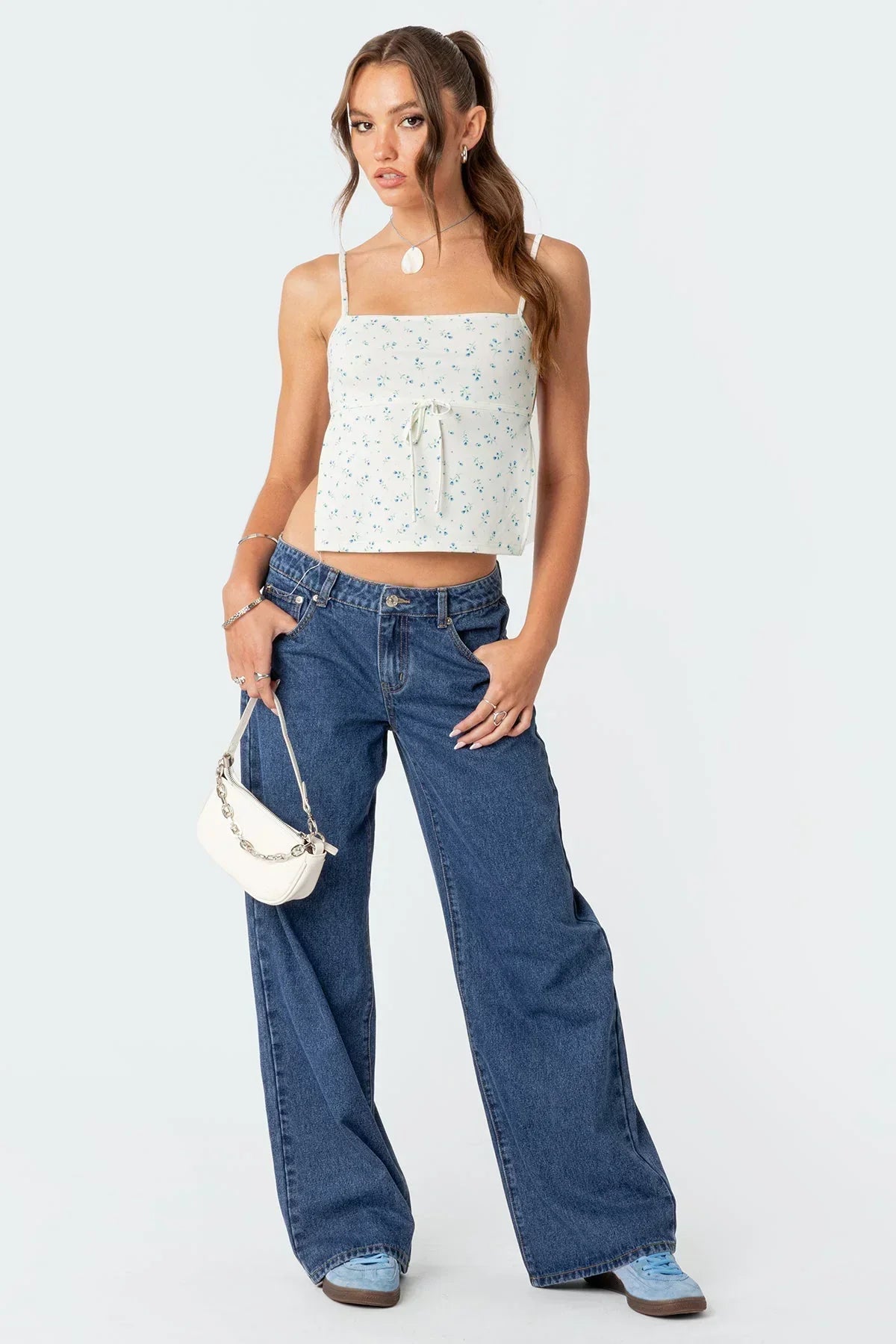 Variant image for Damen Jeans Flared Blau Größe M 100% Baumwolle-6