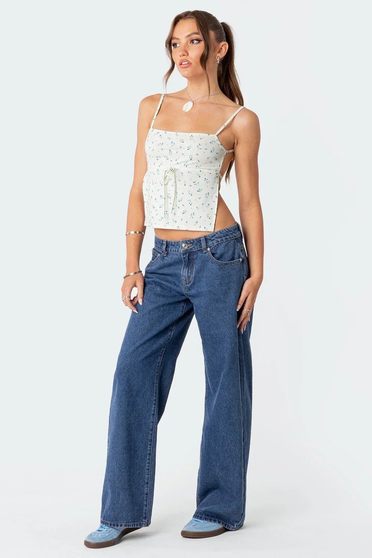Larissa | Damen Jeans Flared