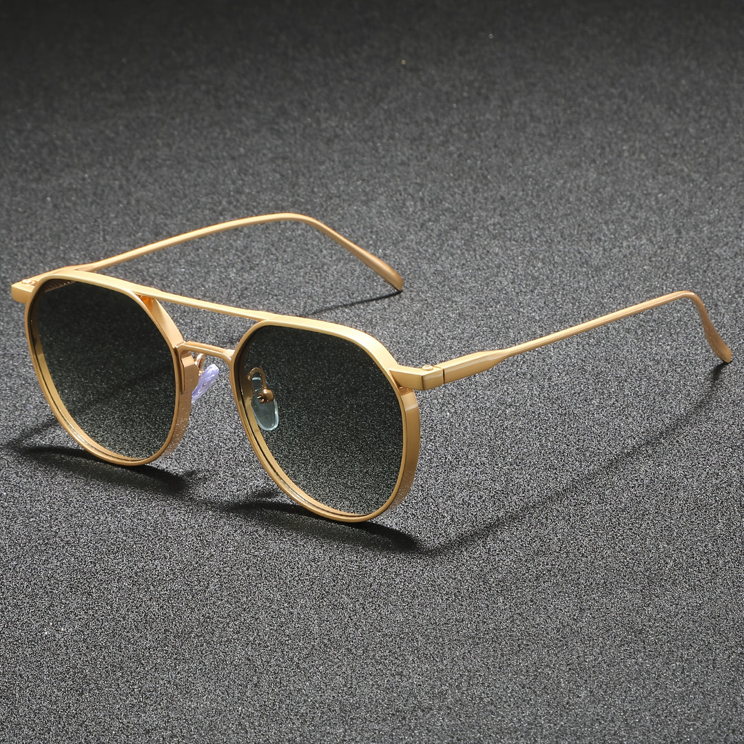 Retro Runde Herren Sonnenbrille mit UV400 Schutz