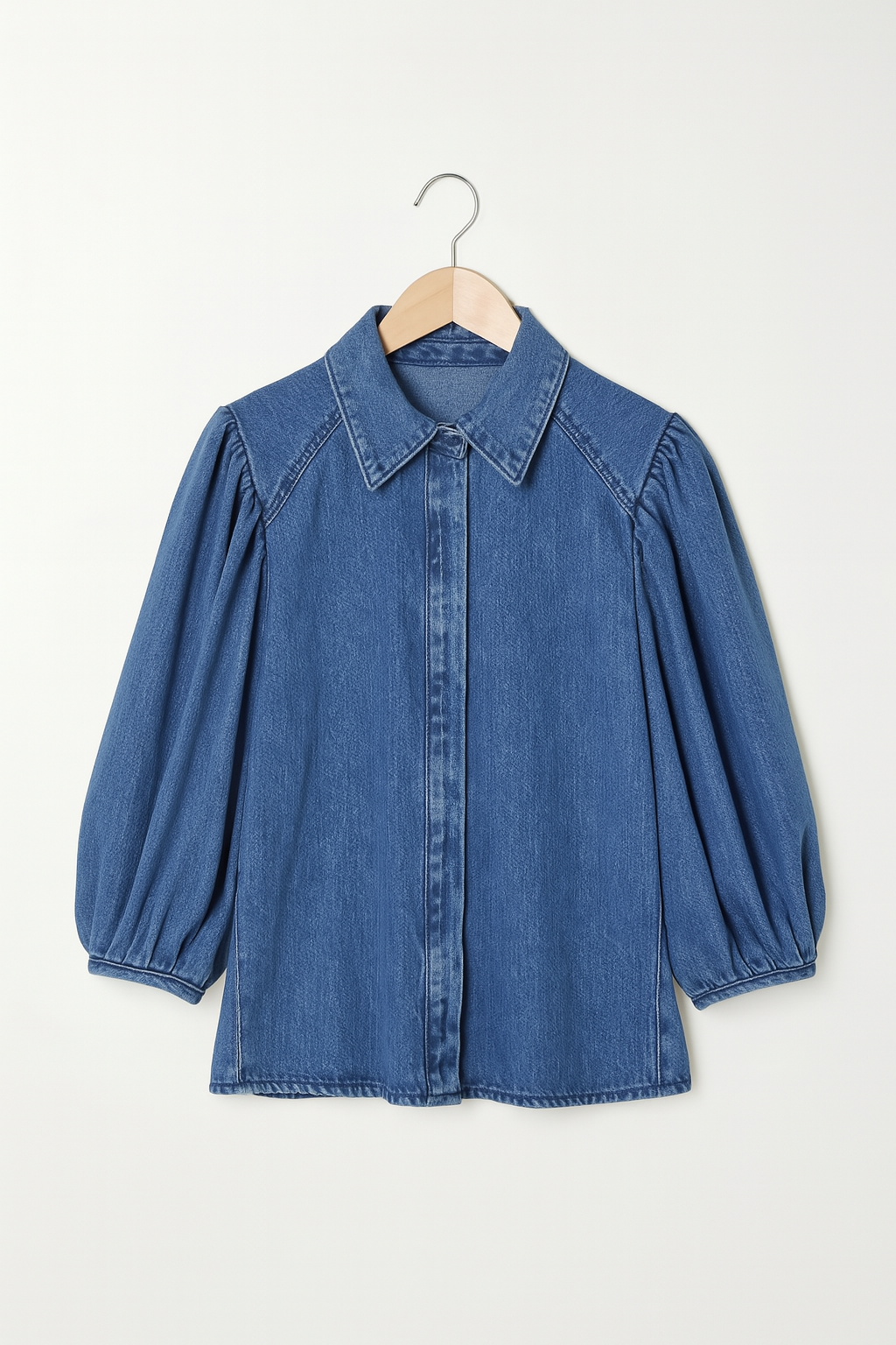 Bluse mit Puffärmeln