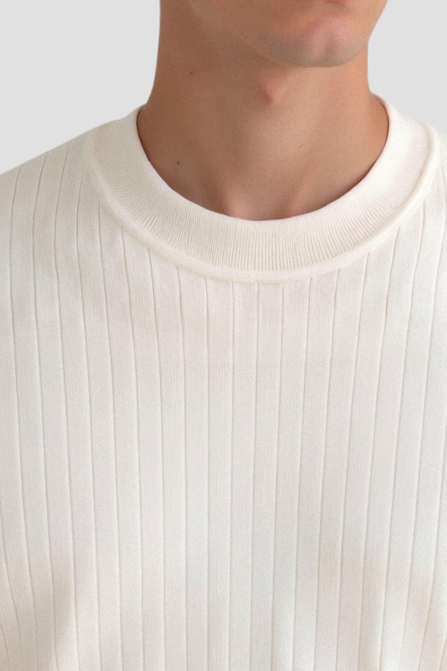 Rippstrick Herren Longsleeve Pullover