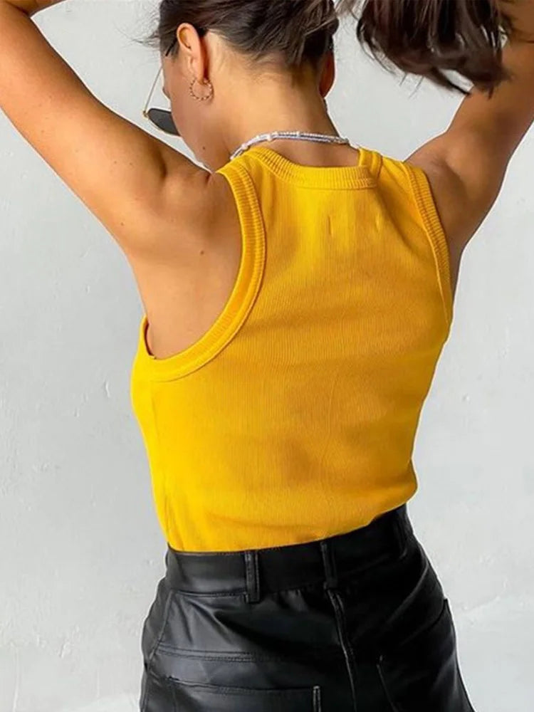 Geribbtes Tanktop für Damen