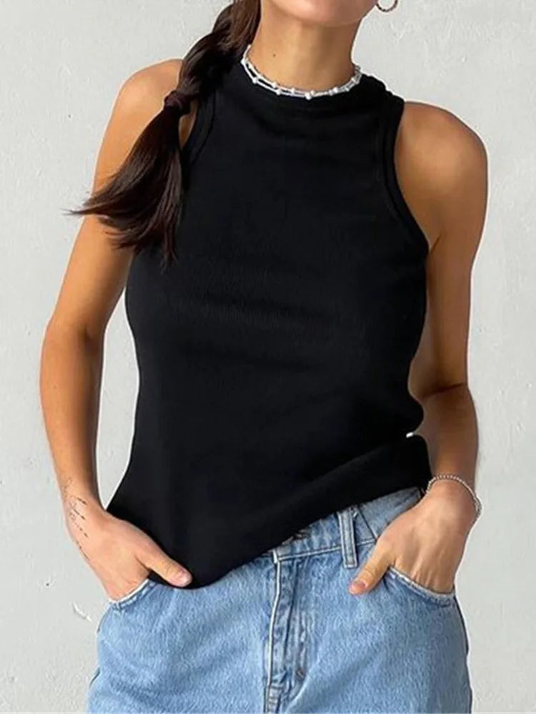 Geribbtes Tanktop für Damen