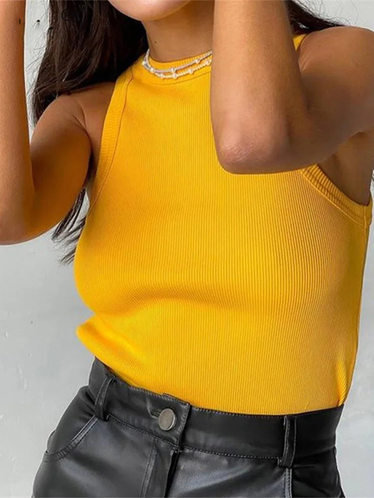 Geribbtes Tanktop für Damen