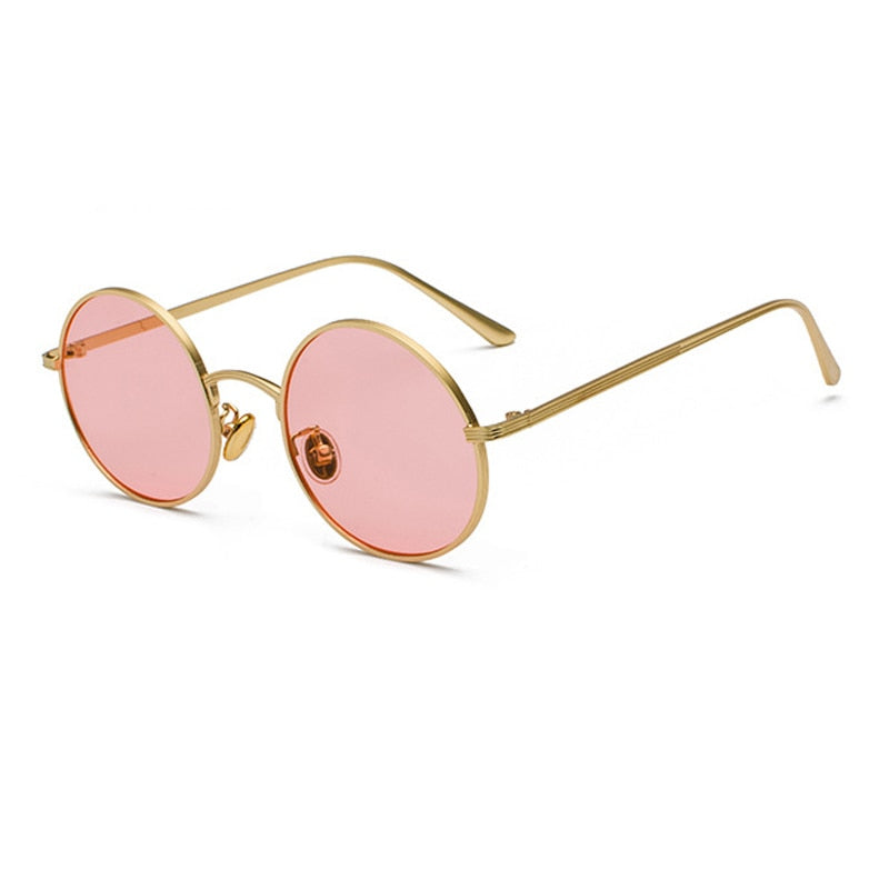 Runde Sonnenbrille für Herren mit Metallrahmen