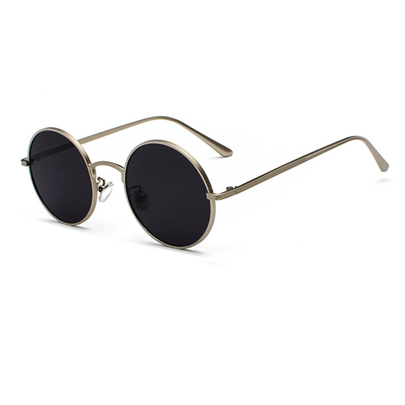 Runde Sonnenbrille für Herren mit Metallrahmen