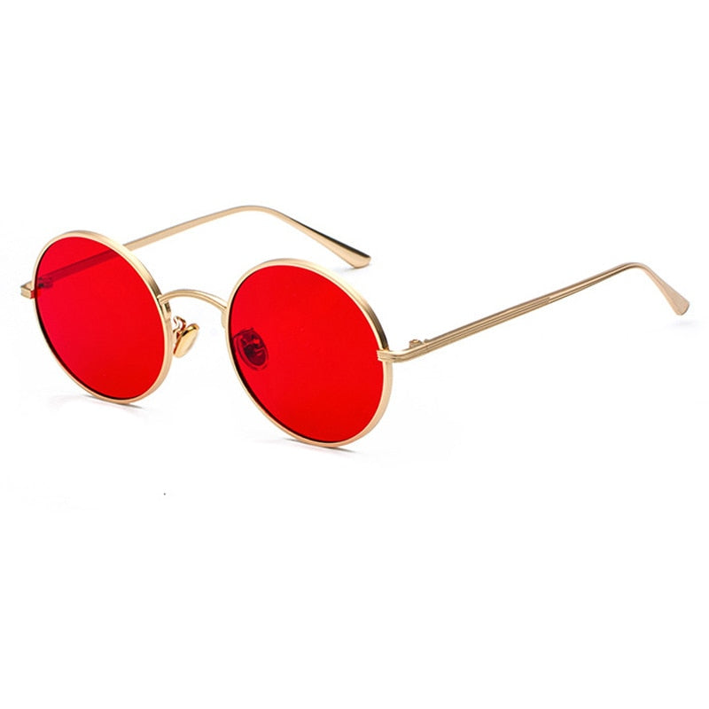 Runde Sonnenbrille für Herren mit Metallrahmen