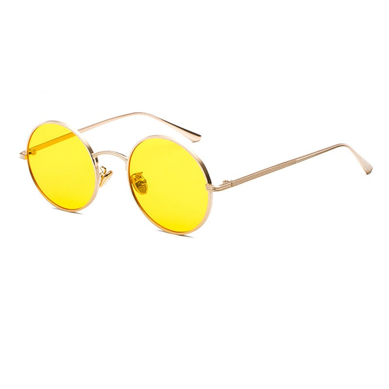 Runde Sonnenbrille für Herren mit Metallrahmen