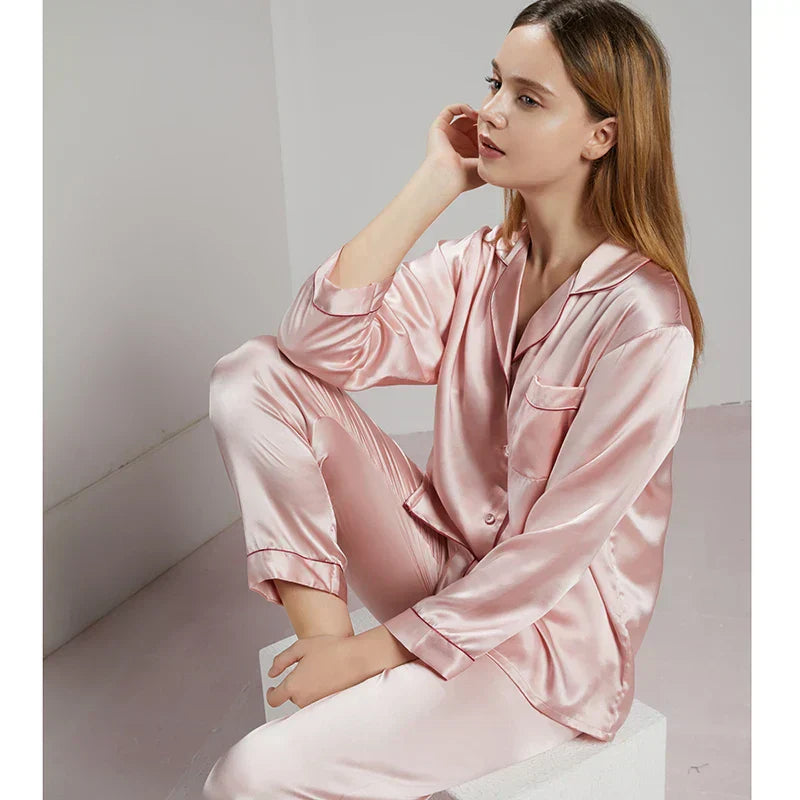 Elise | Damen Seidenpyjama