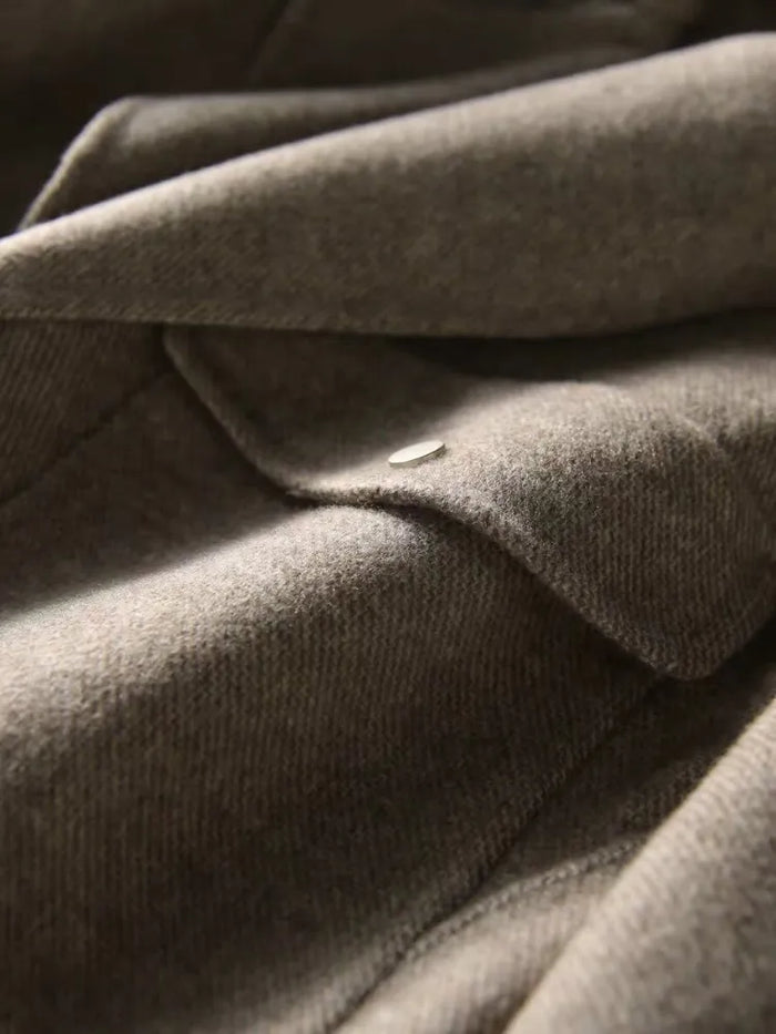 Fima | Klassische Wolljacke mit Klappe