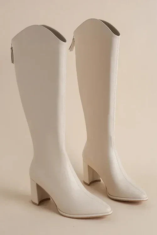 Variant image for Adele | Winter Stiefel Damen aus Leder Kniehoch mit Gummisohle-11