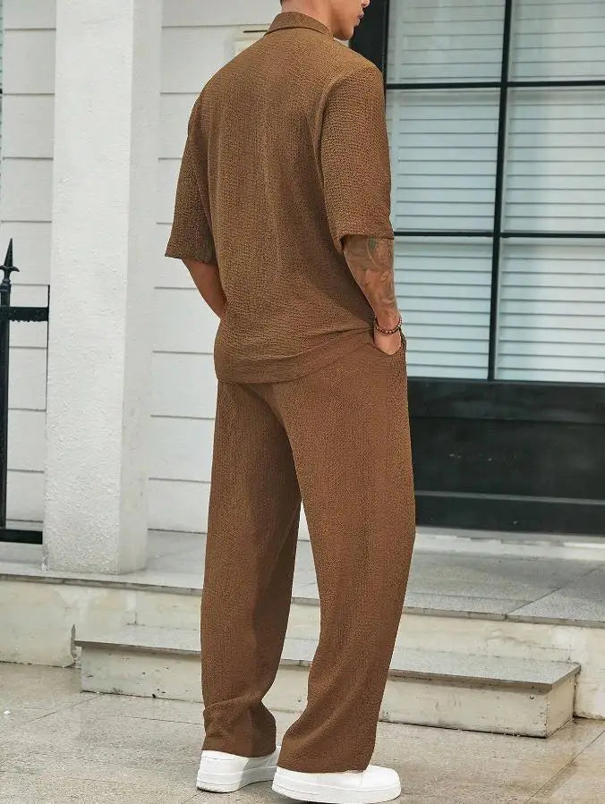 Max | Zweiteiliges Sommerhemd und Hose für Herren Bekleidung