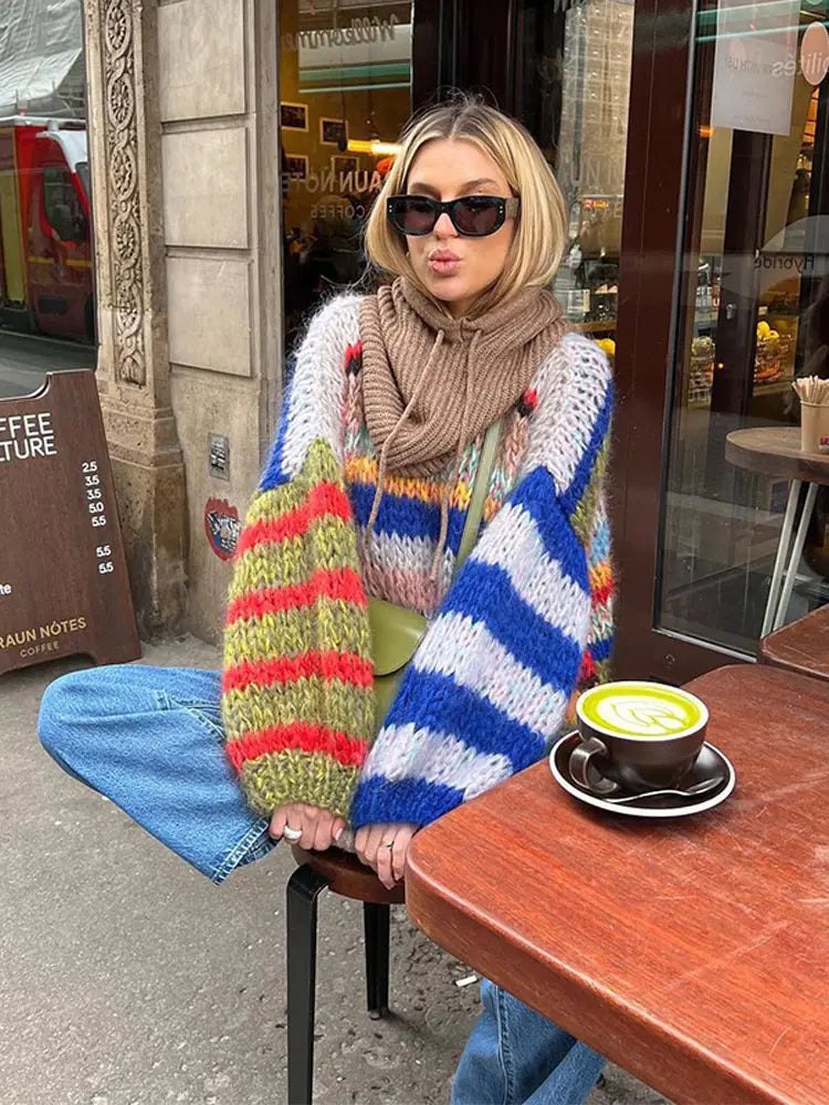Dareen | Trendiger bunter pullover für Frauen