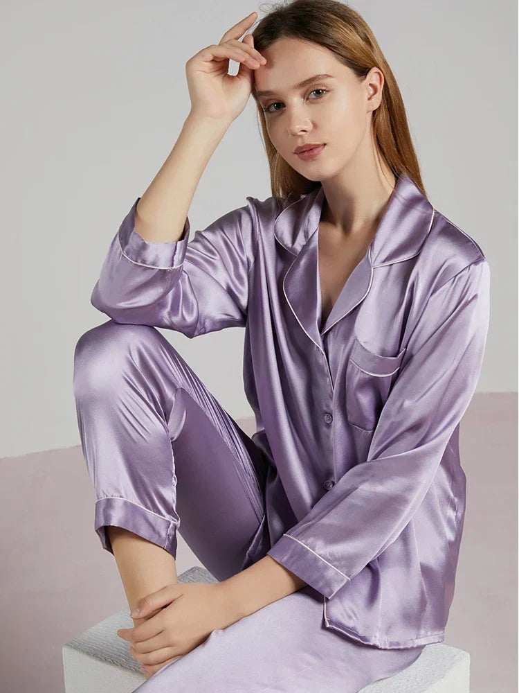 Elise | Damen Seidenpyjama