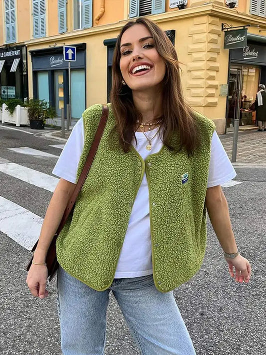 Claudia | Casual fleece vest for women