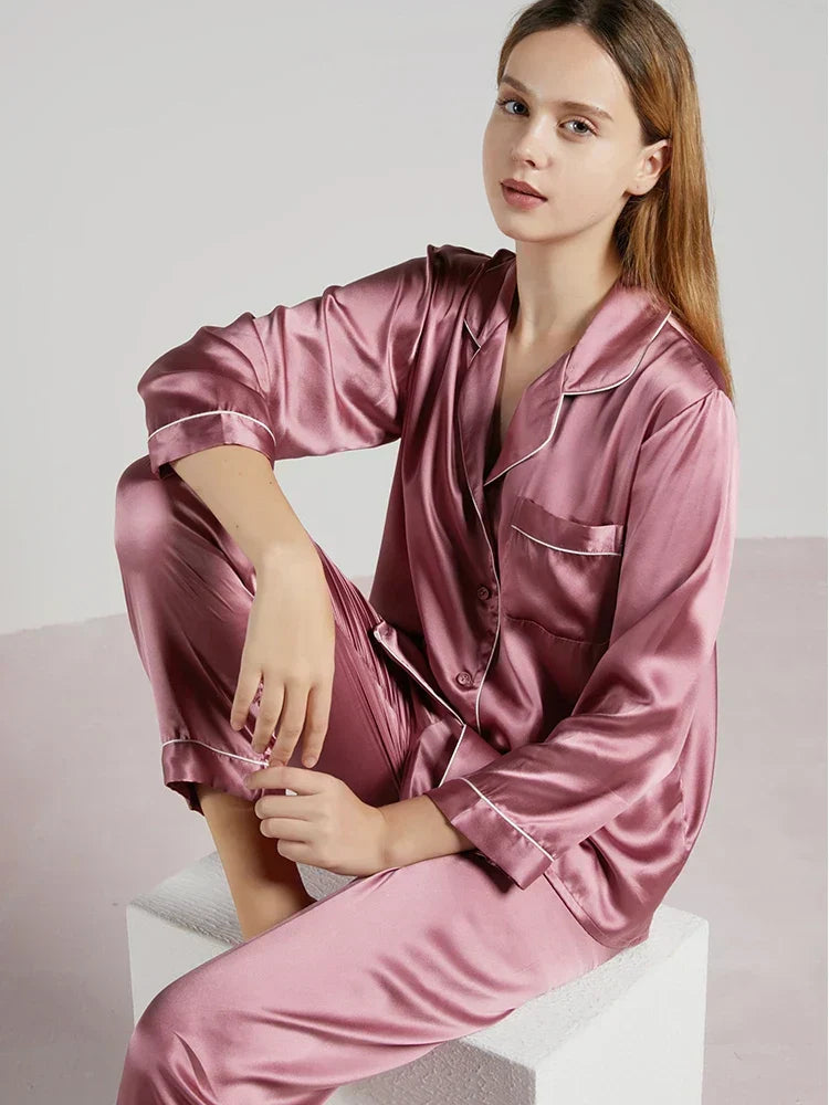Elise | Damen Seidenpyjama