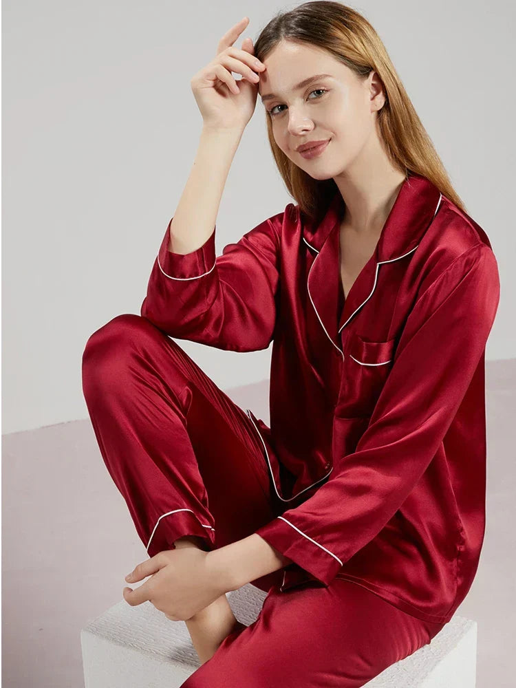 Elise | Damen Seidenpyjama