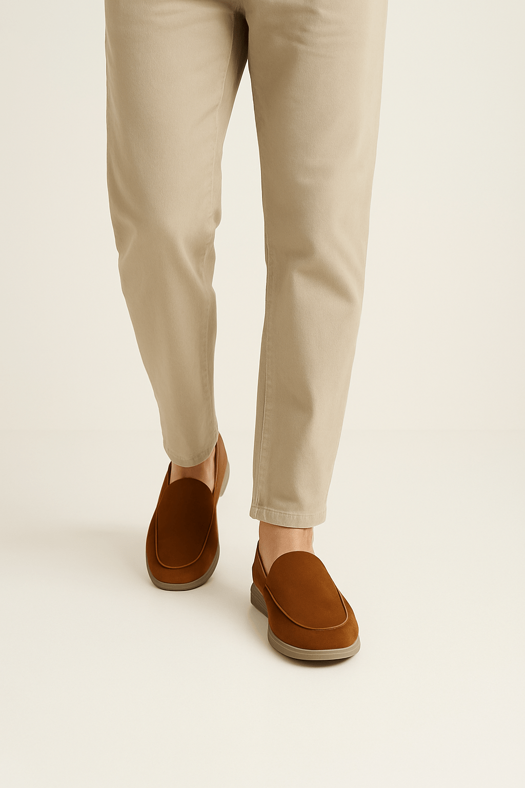 Wildleder-Loafer mit flexiblem Komfort