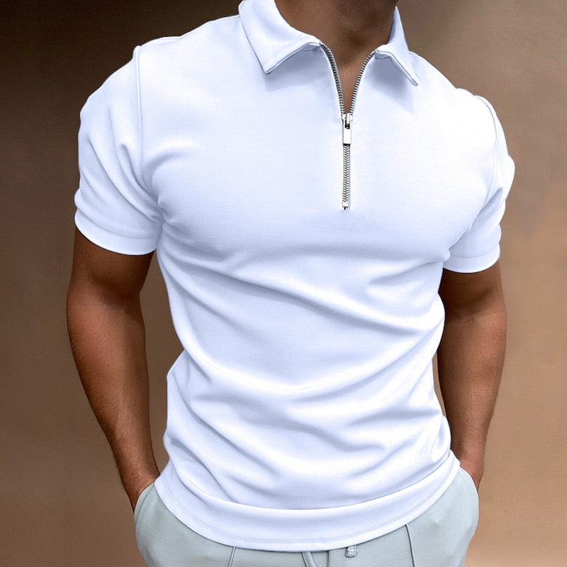 Max | Reißverschluss Poloshirt Herren - Stilvolles Polo für Jeden Anlass