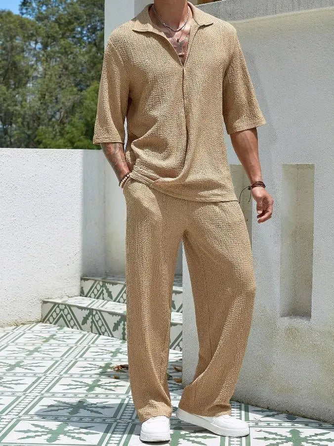 Max | Zweiteiliges Sommerhemd und Hose für Herren Bekleidung