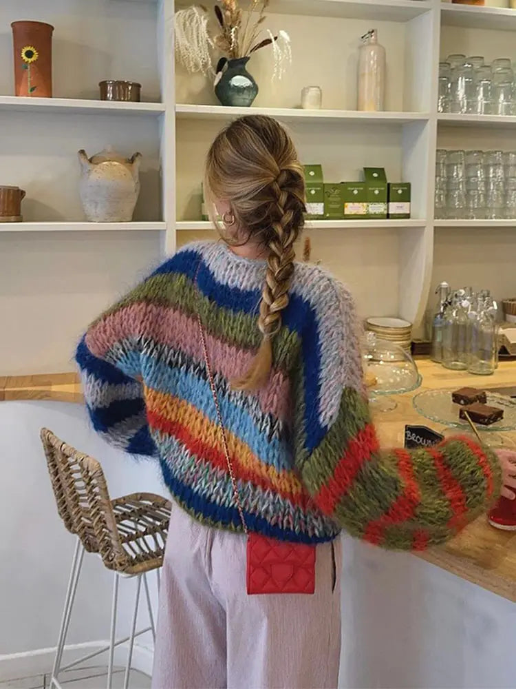 Dareen | Trendiger bunter pullover für Frauen