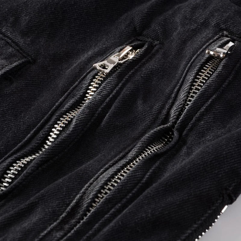 Dicke bikerjacke