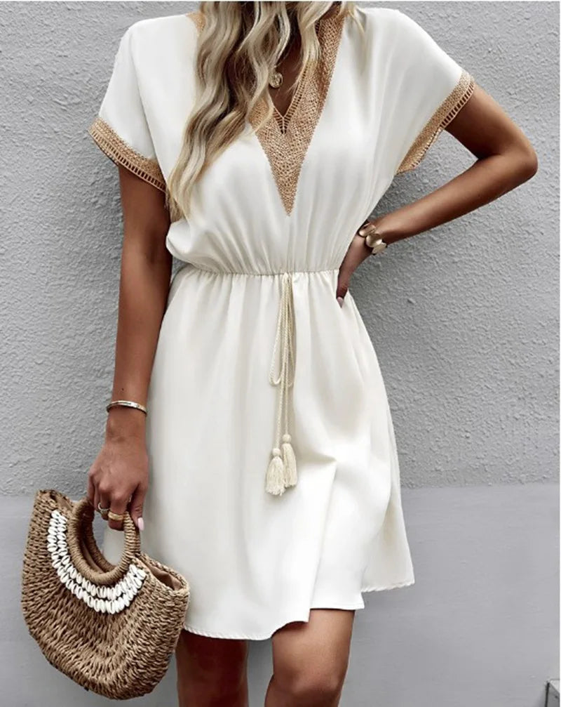 Luftiges Bohemian Sommerkleid Damen