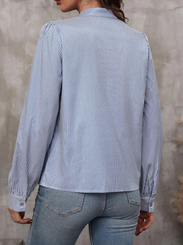 Fleur | Trendig V-Ausschnitt bluse für Frauen