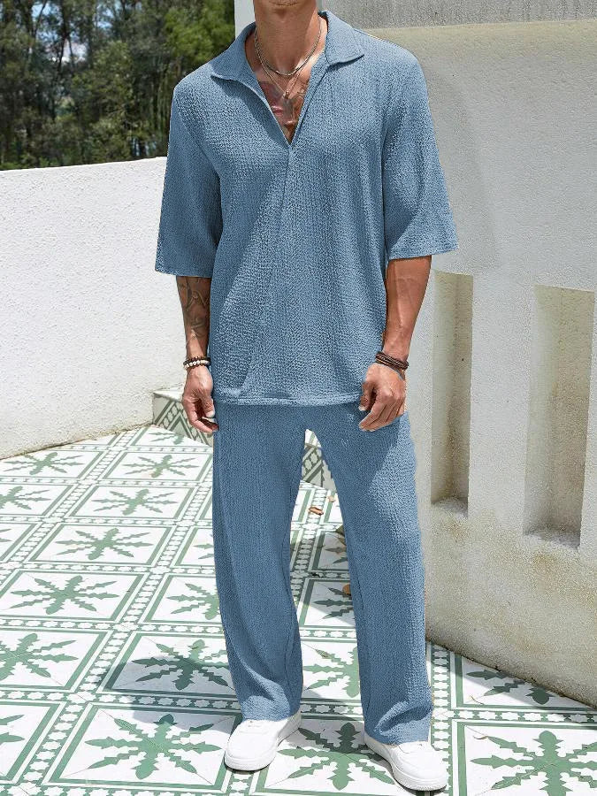 Max | Zweiteiliges Sommerhemd und Hose für Herren Bekleidung