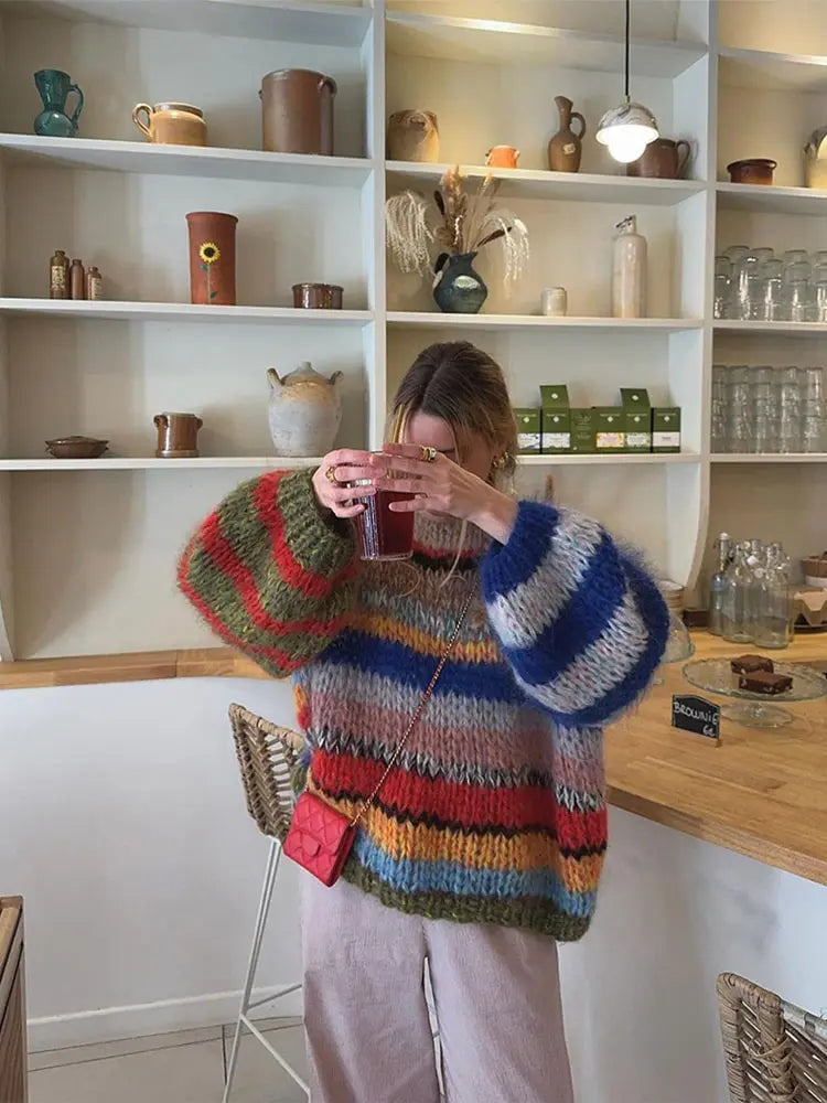 Dareen | Trendiger bunter pullover für Frauen