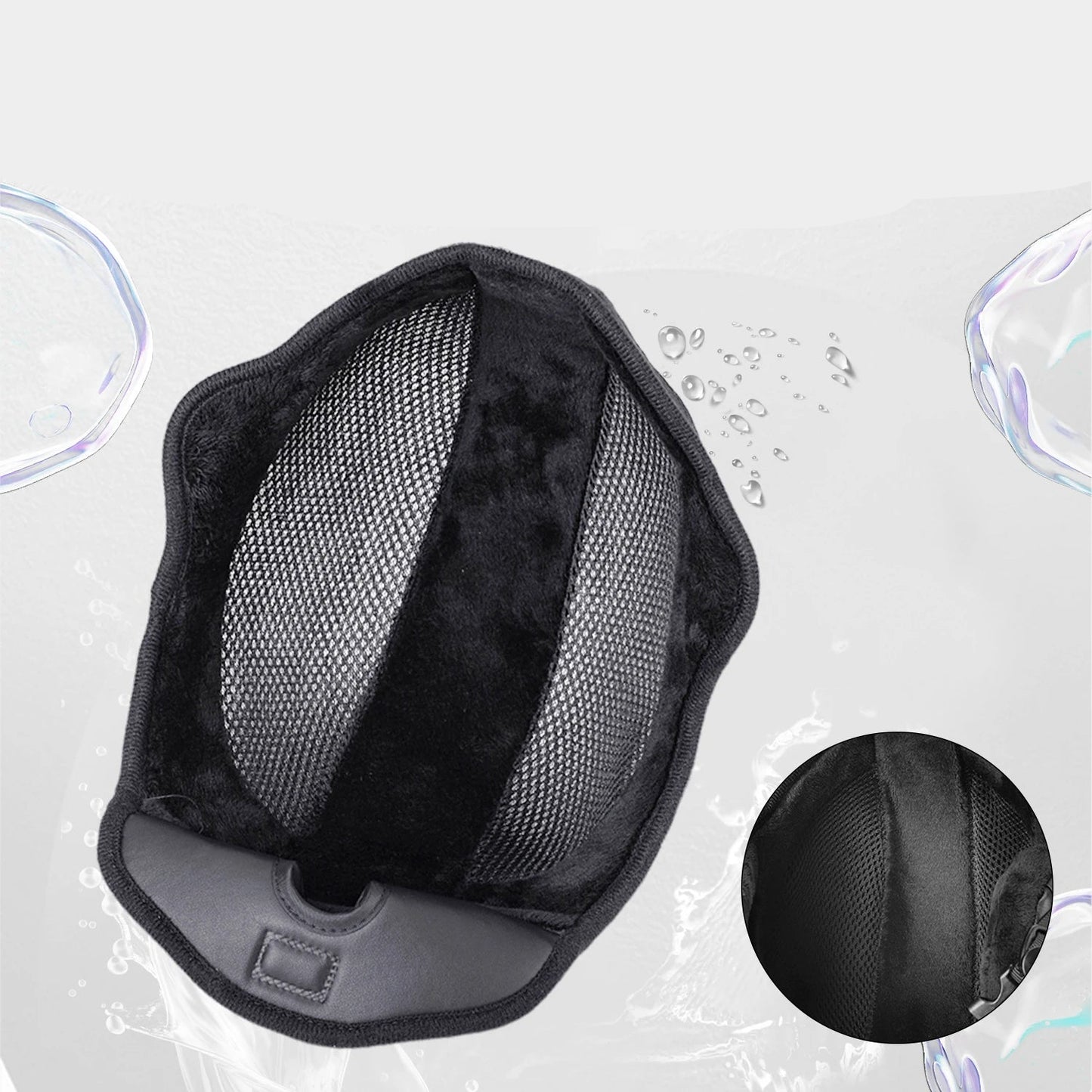 Ski helmet with visor and windproof design