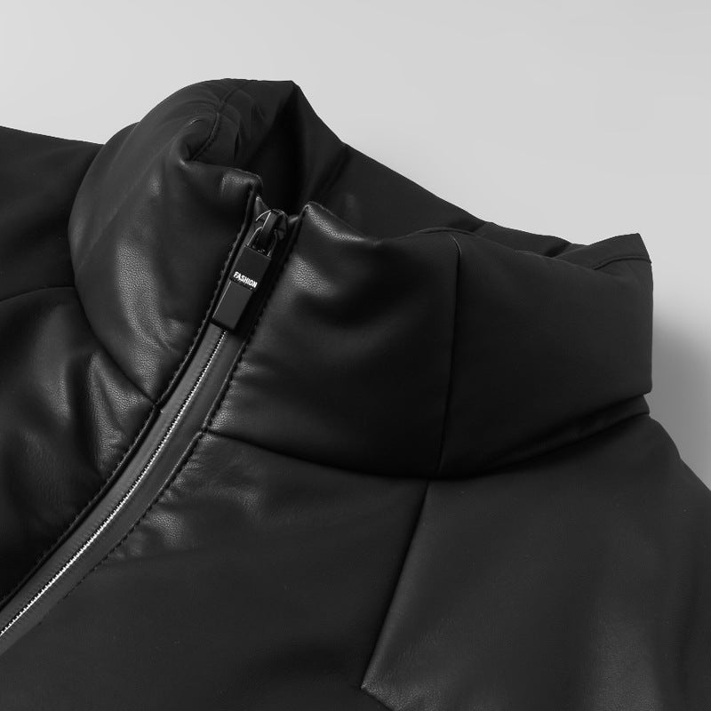 Sleek Herren Daunenjacke aus Schaffell – Stilvoller Schutz für kalte Wintertage jacke herren herrenjacke jacken herren 4