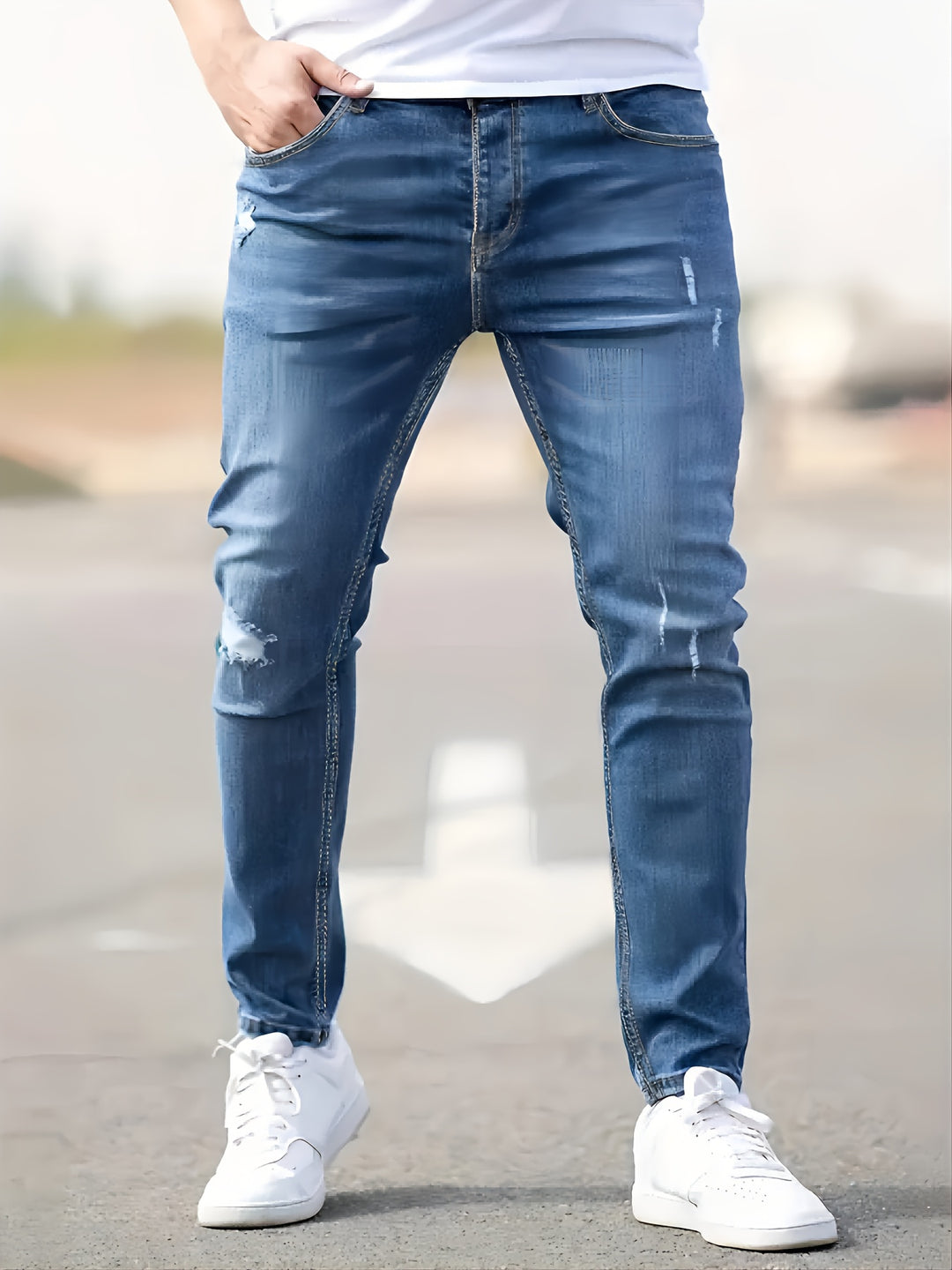 Slim-Fit Herren Jeans aus Stretch-Denim
