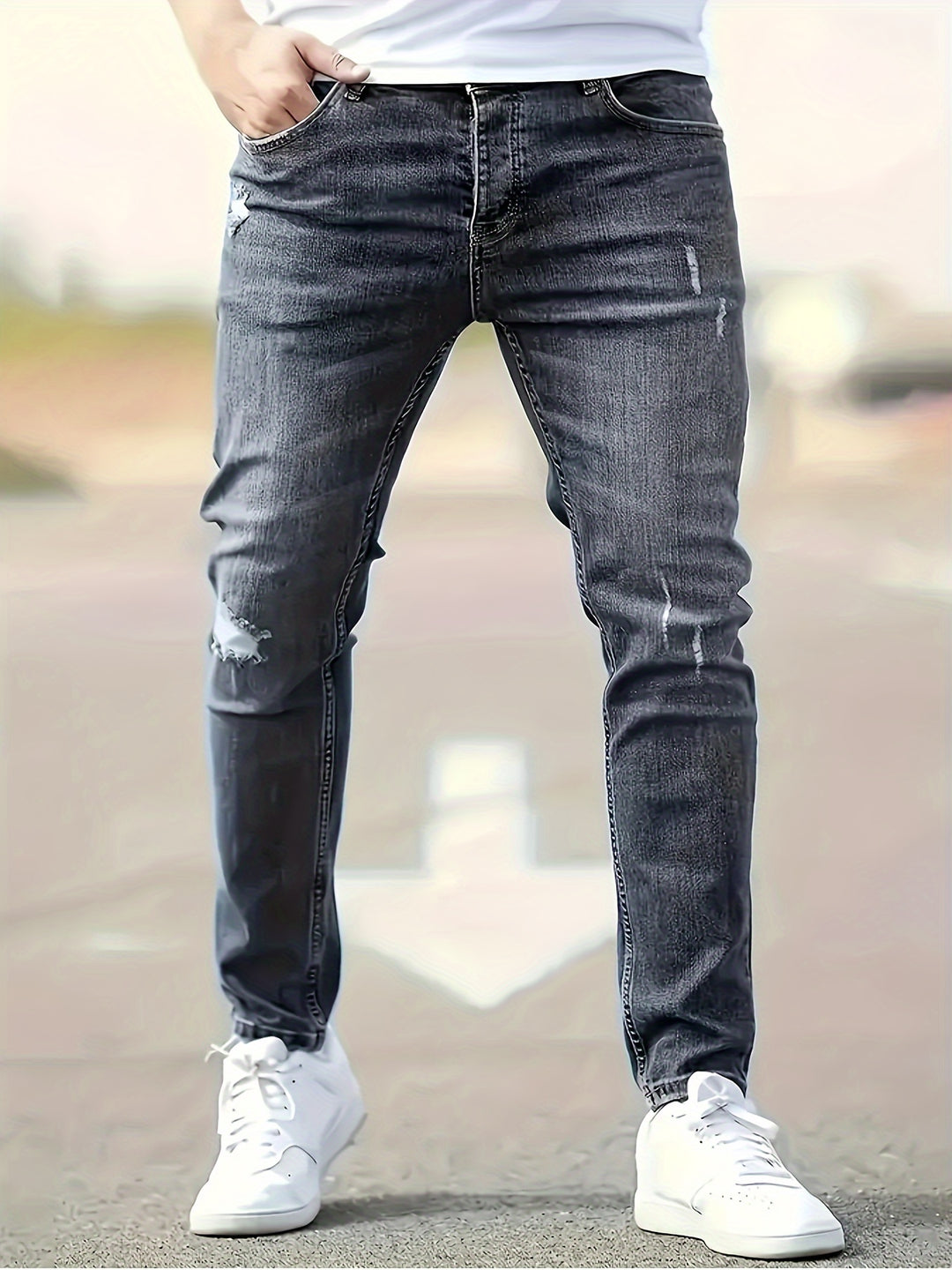 Slim-Fit Herren Jeans aus Stretch-Denim