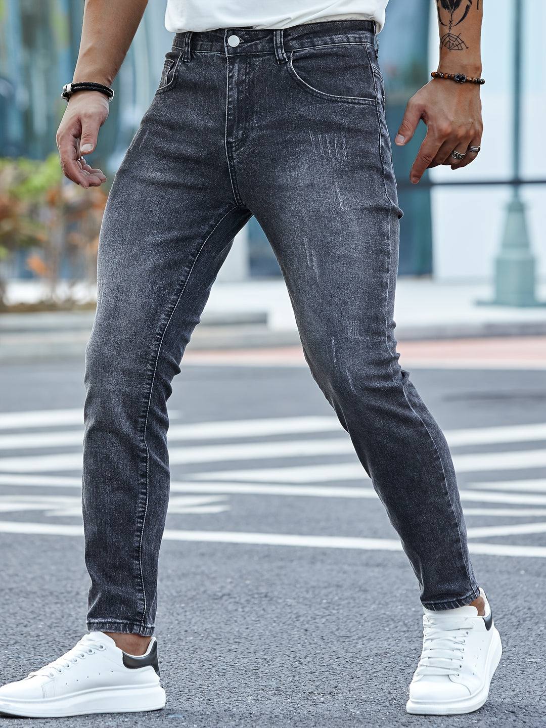 Slim Fit Men's Jeans with Medium Stretch and Comfort