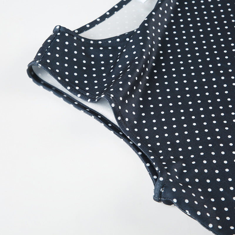 Sommerliches Minikleid mit Punkten
