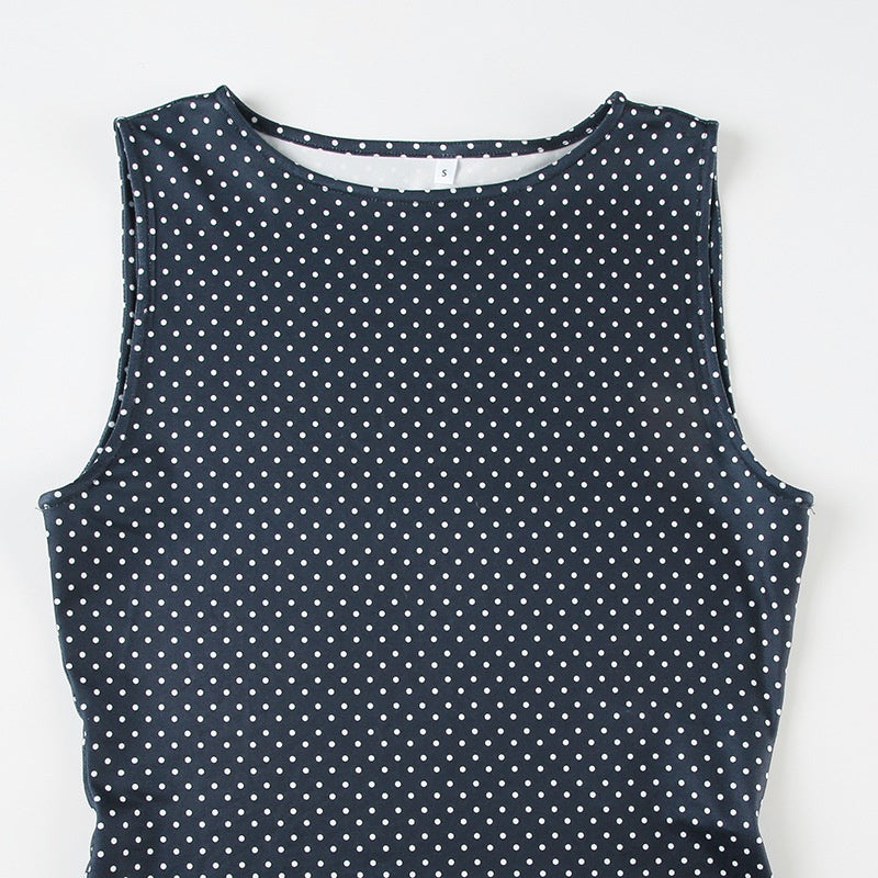 Sommerliches Minikleid mit Punkten