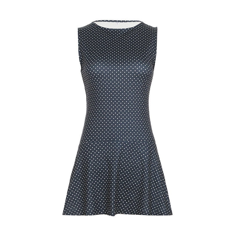 Sommerliches Minikleid mit Punkten