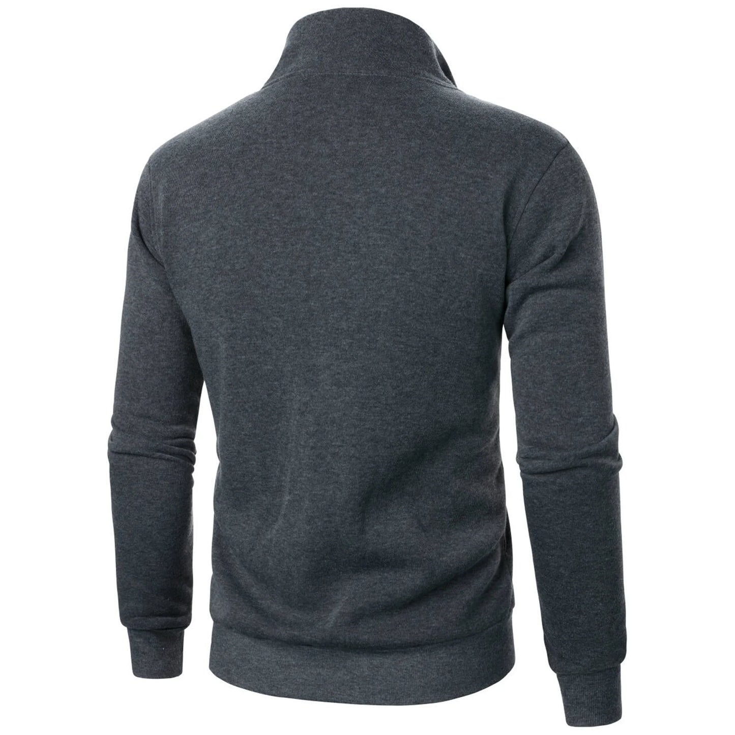 Sportlicher Herren Hoodie mit Stehkragen und Reißverschluss