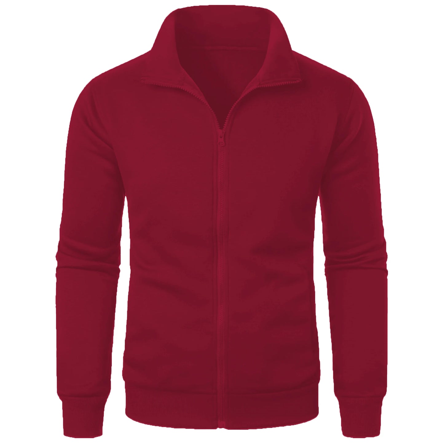 Sportlicher Herren Hoodie mit Stehkragen und Reißverschluss