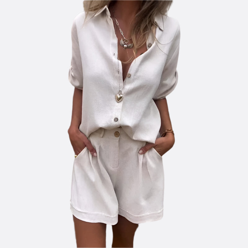 Stilvolles Damen Zweiteiliges Set